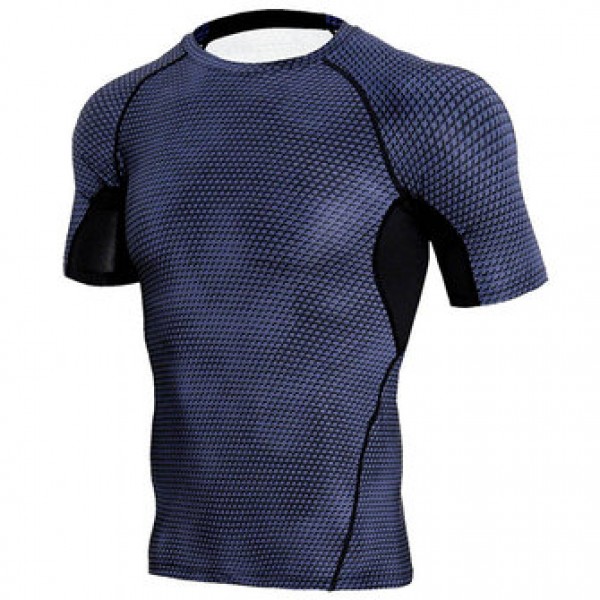 JACK CORDEE Men Sports Running Fast Dry T-shirts Elastic Tight Fitting Training Breathable Tops