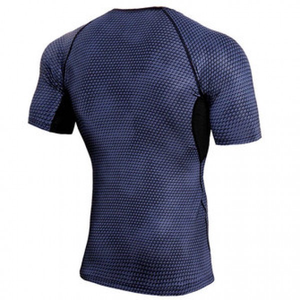 JACK CORDEE Men Sports Running Fast Dry T-shirts Elastic Tight Fitting Training Breathable Tops