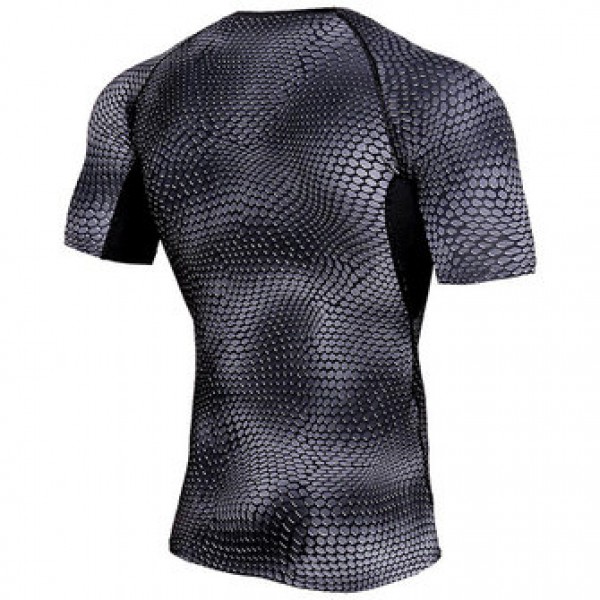 JACK CORDEE Men Sports Running Fast Dry T-shirts Elastic Tight Fitting Training Breathable Tops