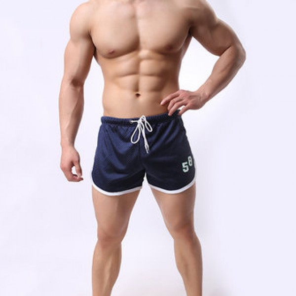 Athletic Running Shorts for Men Double Mesh Quick Qry Fit Breathable Bermuda Boxer Shorts