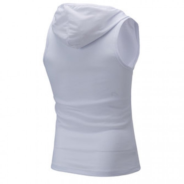 Fashion Hooded Slim Sleeveless Vest Men Solid Color Casual Button Design Tops Tees