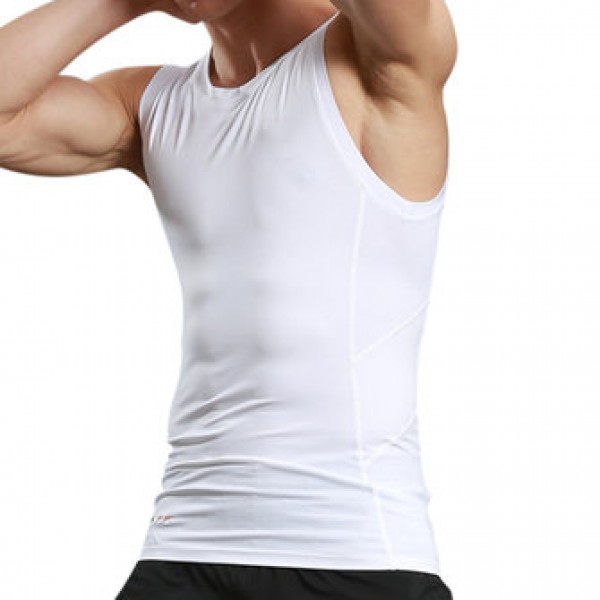 Tight Men Tight Sport Quick Drying Vest Casual Running Fitness Body Building Elastic Vest
