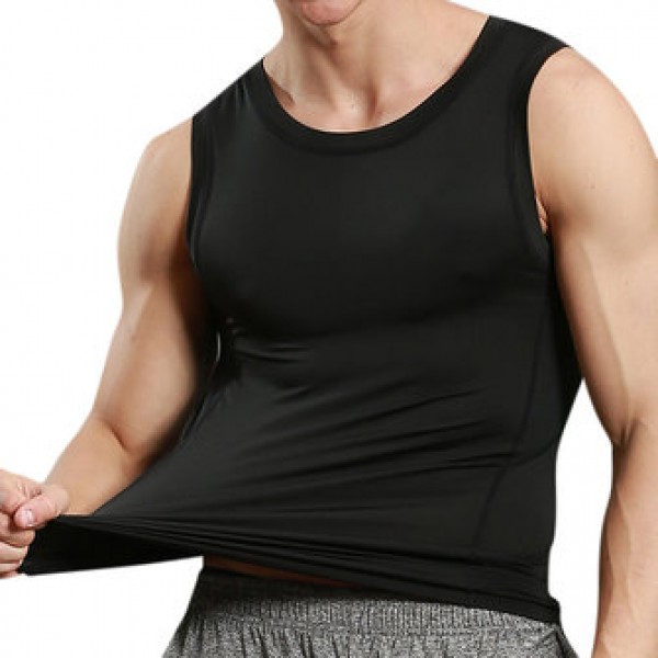 Tight Men Tight Sport Quick Drying Vest Casual Running Fitness Body Building Elastic Vest