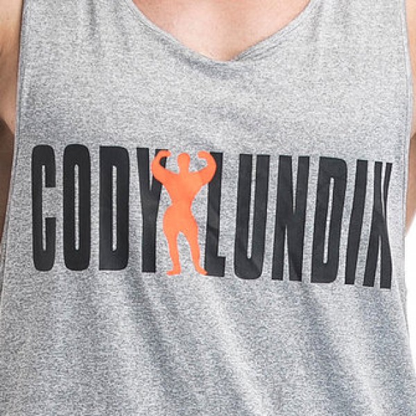 Men Leisure Quick Drying Breathable Vest Fashion Letter Printed Fitness Training Sport Tops