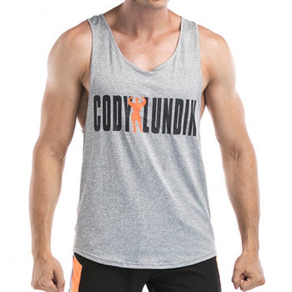 Men Leisure Quick Drying Breathable Vest Fashion L...