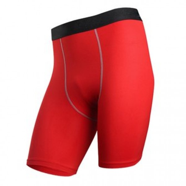 Mens Sports Tight Shorts Fitness Training Slim Breeches