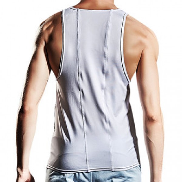 SUPERBODY Summer Loose Comfortable Quick Drying Vest Men Casual Sport Fitness Sleeveless Vests