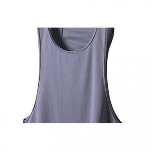 SUPERBODY Summer Casual Bodybuilding Sport Tanks Men Quick Drying Loose Sleeveless Fitness Vest