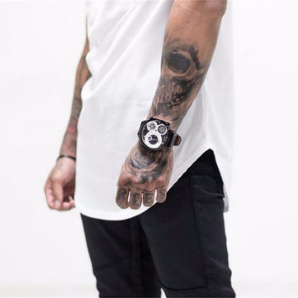 Men Cotton Sleeveless Mesh Breathable Hooded Gym Tops