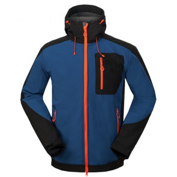 Mens Outdoor Soft Shell Jacket Coat Waterproof Win...