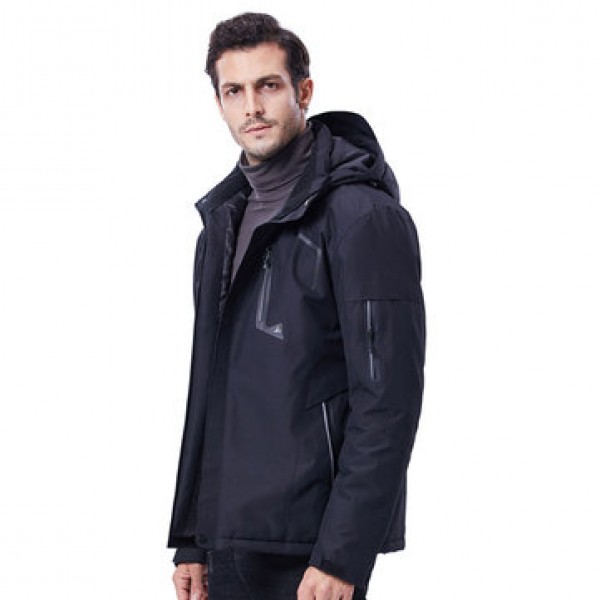 3Modes USB Electric Heated Coats Outdoor Waterproof Men Hooded Heating Jacket Thermal Winter Warm Clothes