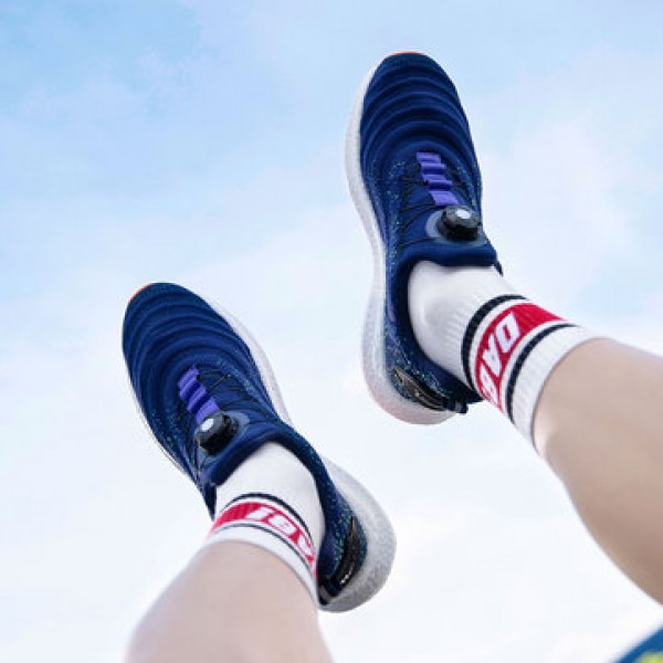 Uleemark U-lacer Rotating Buckle Shock Absorption Running Shoes Two-color Intelligent Night Light Breathable Sports Men Sneakers From Xiaomi Youpin