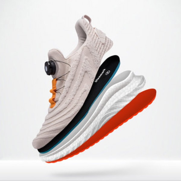 Uleemark U-lacer Rotating Buckle Shock Absorption Running Shoes Two-color Intelligent Night Light Breathable Sports Men Sneakers From Xiaomi Youpin