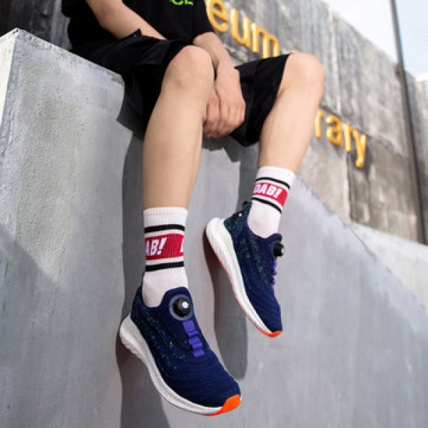 Uleemark U-lacer Rotating Buckle Shock Absorption Running Shoes Two-color Intelligent Night Light Breathable Sports Men Sneakers From Xiaomi Youpin