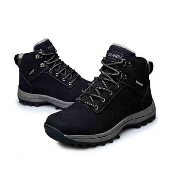 Men Winter Snow Boots Outdoor Fashion Sneaker Super Warm Lining Non-Slip Climbing Shoes