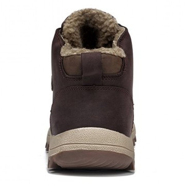 Men Winter Snow Boots Outdoor Fashion Sneaker Super Warm Lining Non-Slip Climbing Shoes