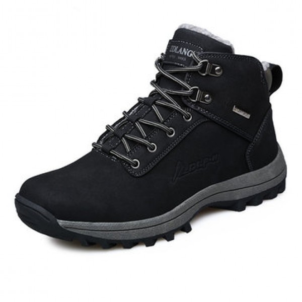 Men Winter Snow Boots Outdoor Fashion Sneaker Super Warm Lining Non-Slip Climbing Shoes