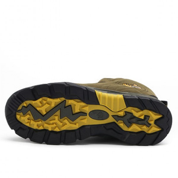Outdoor Men Shoes Breathable Climbing Waterproof Anti-slip Plush Flexible Hiking Sneakers