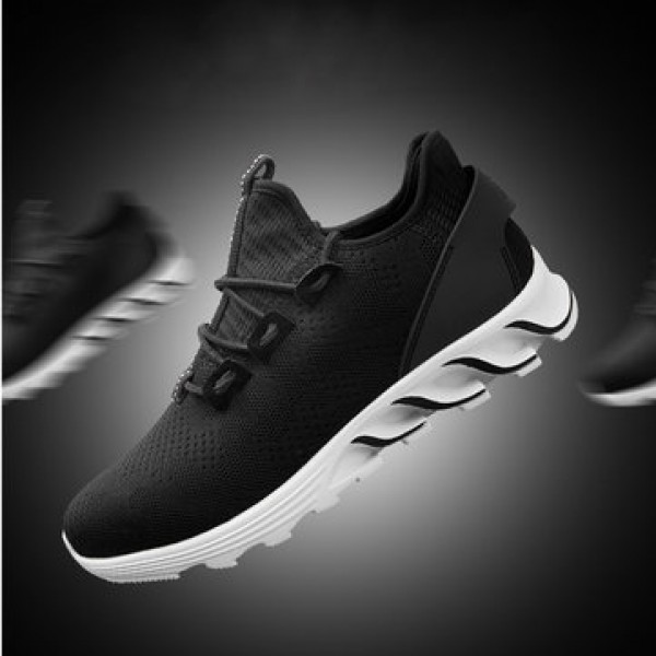 Men Lightweight Breathable Outdoor Athletic Running Shoes Casual Sneakers Slip-on Flat Sport Shoes