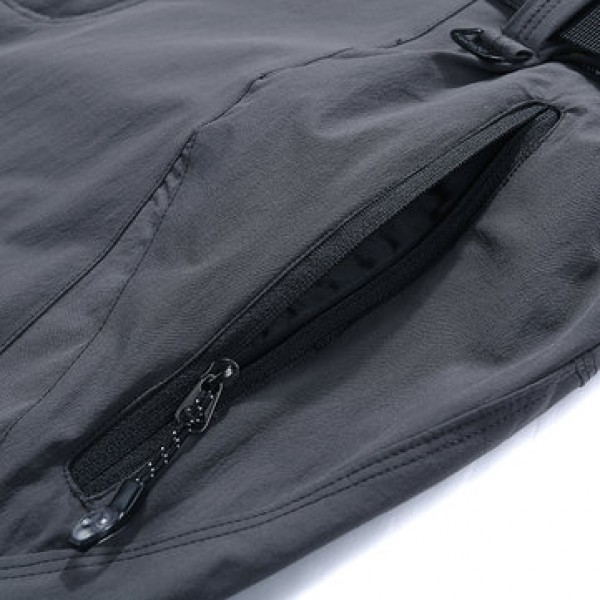 Mens Outdooors Elastic Detachable Waterproof Pants Quick Drying Breathable Climbing Trouser