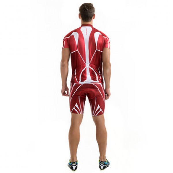 Summer Outdoor Cycling Riding  Set Bikes Trousers Silicone Shirts+Shorts Suit Short Sleeve