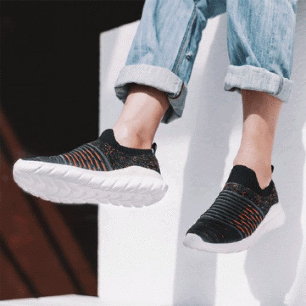 FREETIE Fly Knit Fabric Men Sneakers Anti-bending EVA Shock Absorption Sports Running Shoes Ultralight Breathable Walking Shoes from xiaomi youpin