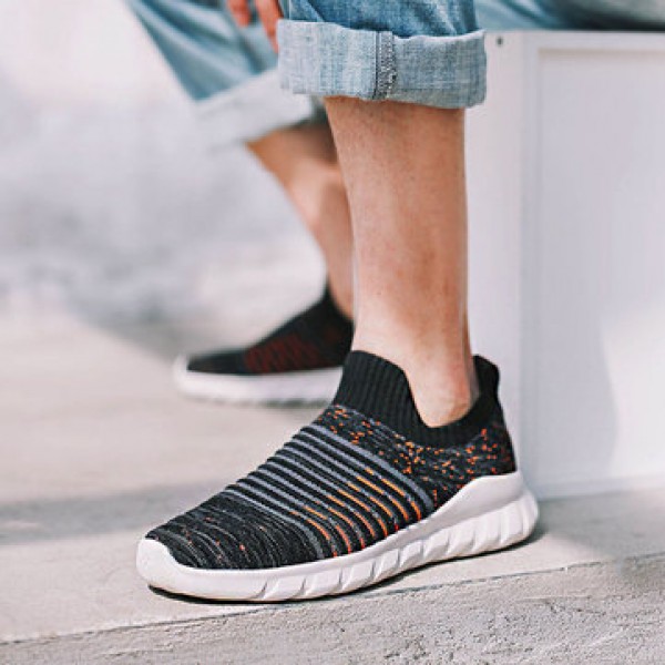 FREETIE Fly Knit Fabric Men Sneakers Anti-bending EVA Shock Absorption Sports Running Shoes Ultralight Breathable Walking Shoes from xiaomi youpin