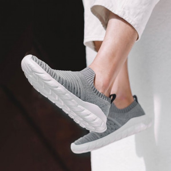 FREETIE Fly Knit Fabric Men Sneakers Anti-bending EVA Shock Absorption Sports Running Shoes Ultralight Breathable Walking Shoes from xiaomi youpin