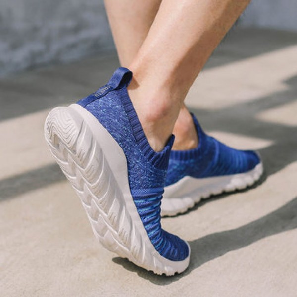 FREETIE Fly Knit Fabric Men Sneakers Anti-bending EVA Shock Absorption Sports Running Shoes Ultralight Breathable Walking Shoes from xiaomi youpin