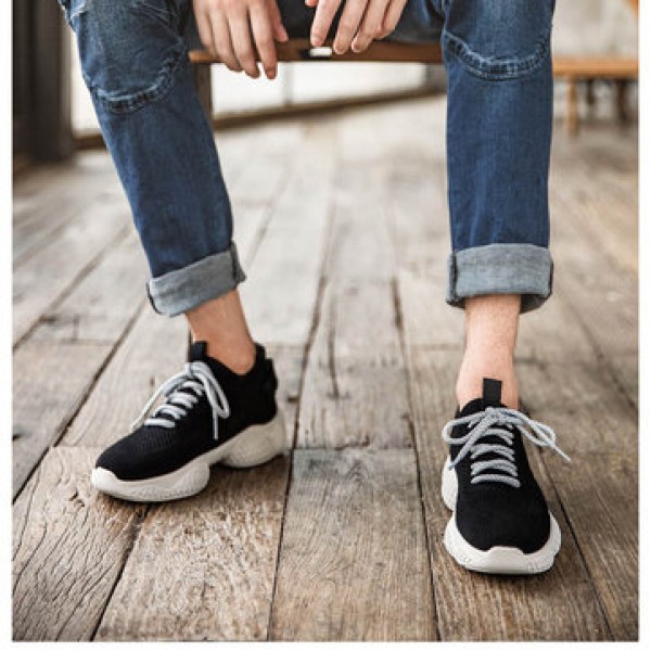 MAISHI Fly Knit Breathable Men Sneakers Shock Absorption Non-slip Walking Shoes Ultralight Sports Running Shoes From Xiaomi Youpin