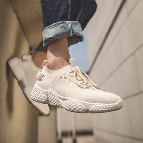 MAISHI Fly Knit Breathable Men Sneakers Shock Absorption Non-slip Walking Shoes Ultralight Sports Running Shoes From Xiaomi Youpin
