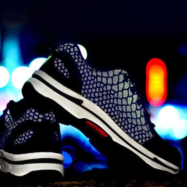 Men Luminous Running Shoes Outdoor Hiking Climbing Shoes Breathable Work Shoes