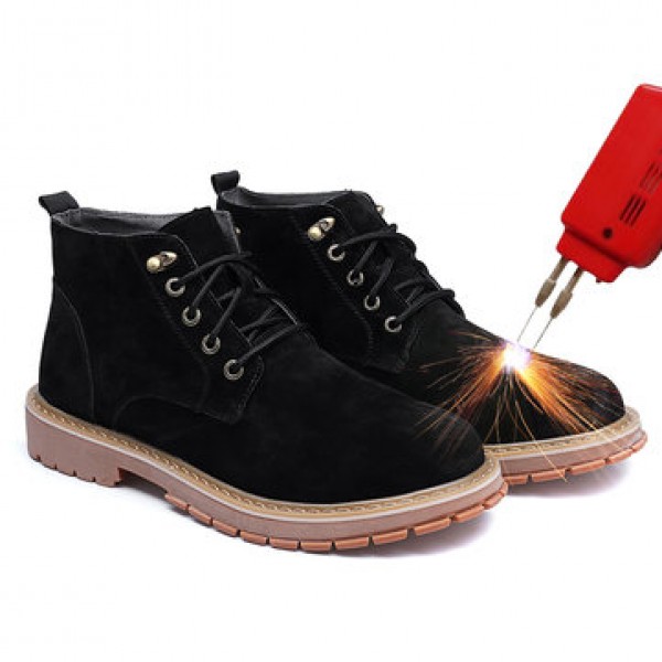 TENGOO Men Safety Shoes Work Shoes Steel Toe Hiking Running Camping Shoes Non-Slip Waterproof