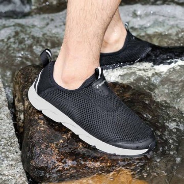 ZENPH Summer Men Sneakers Quick Drying Breathable Lightweight Sports Running Shoes Non-slip Wear Resistant Shoes From Xiaomi Youpin