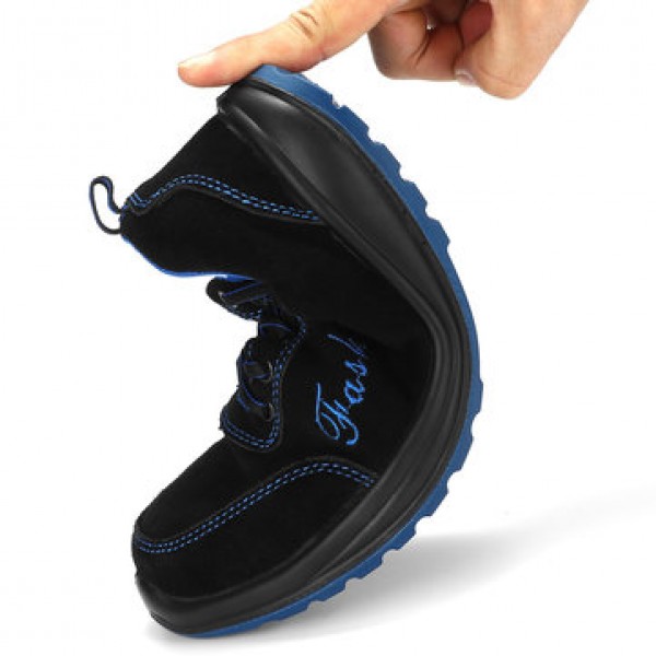 TENGOO Men Safety Shoes Work Shoes Steel Toe Wearable Anti-Smashing Non-Slip Running Sports Sneakers