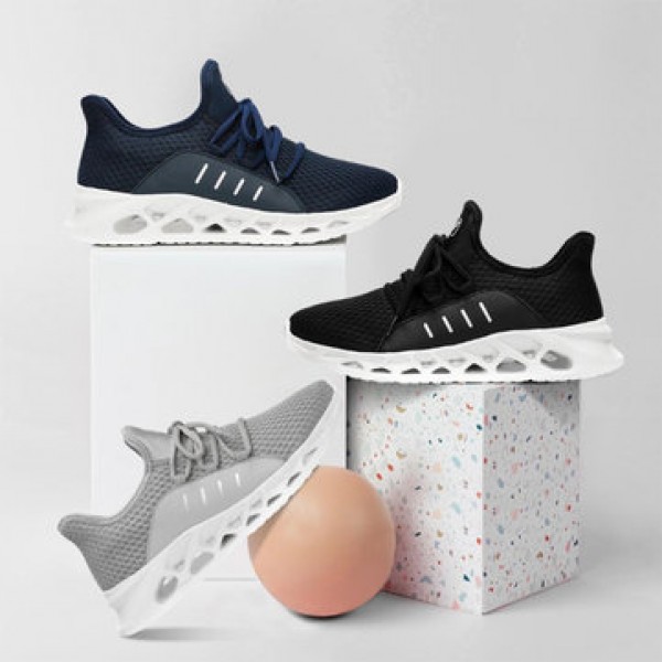 YUNCOO Honeycomb I Gen Men Sneakers From Xiaomi Youpin Ultralight Shock Absorption Non-slip Soft Sport Running Shoes