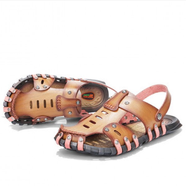 Men Beach Sandals Summer Slippers Soft Flat-bottomed Slippers Microfiber Shoe Size 6.5-11.5