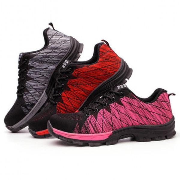 Men Breathable Non-Slip Wear-Resistant Working Sports Safety Labor Anti-Smashing Sneakers Shoes