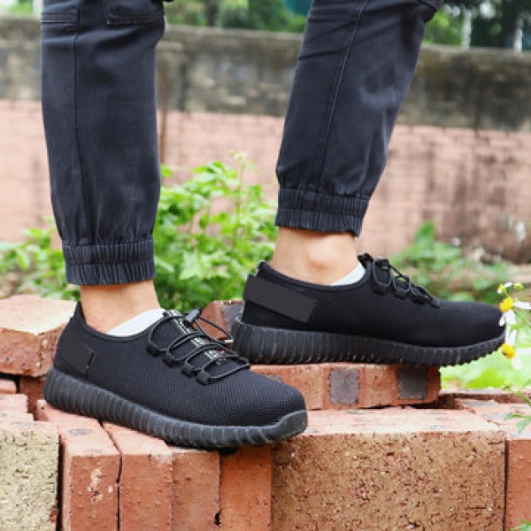 TENGOO Men Safety Shoes Waterproof Work Shoes Running Hiking Camping Shoes Non-Slip Soft