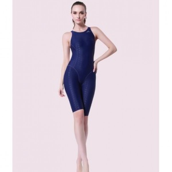 SBART Shark Leather Womens Swimsuits Siamese Angle Professional Sports Swimwear F8005 with Chest Pad