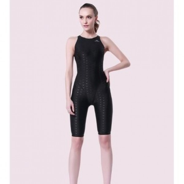 SBART Shark Leather Womens Swimsuits Siamese Angle Professional Sports Swimwear F8005 with Chest Pad