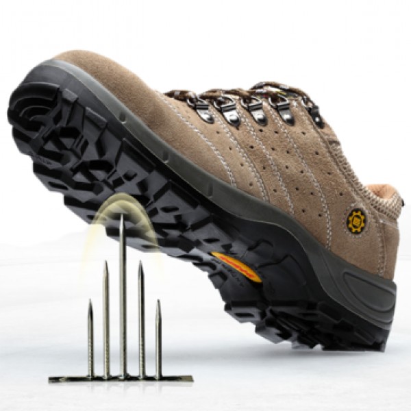 ANTSEN Men Steel Toe Sneakers Safety Shoes Work Shoes Hiking Camping Anti-Smashing Durable Shoes