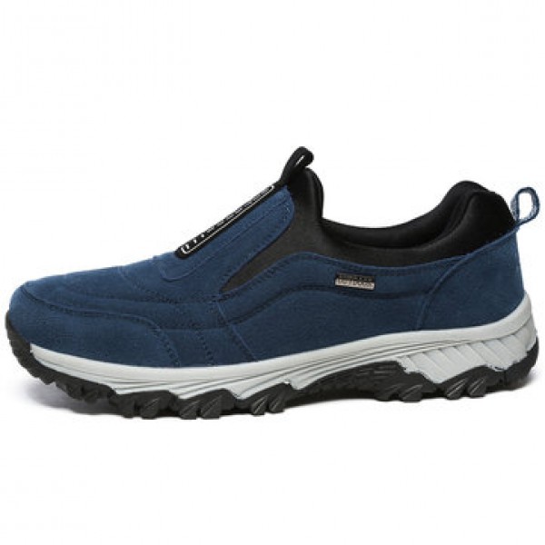 Men Soft Slip On Comfortable Wear Resistance Outsole Outdoor Hiking Casual Sneakers Shoes