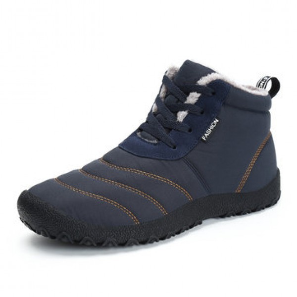 P335 Outdoor Winter Sport Men Women Ankle Boots Lace-up Trekking Worker Fleece Lined Shoes Sneakers