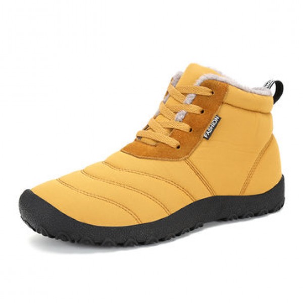 P335 Outdoor Winter Sport Men Women Ankle Boots Lace-up Trekking Worker Fleece Lined Shoes Sneakers