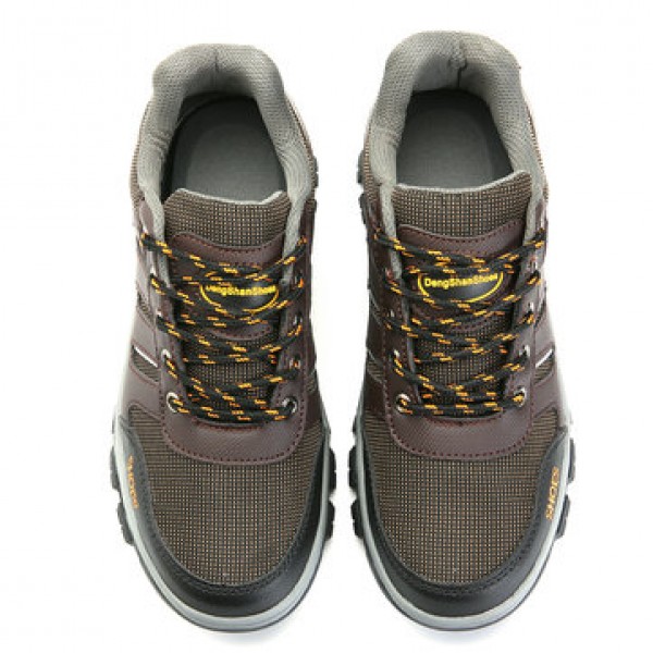 TENGOO Men Safety Shoes Steel Toe Work Shoes Running Hiking Sneakers Non-Slip Waterproof