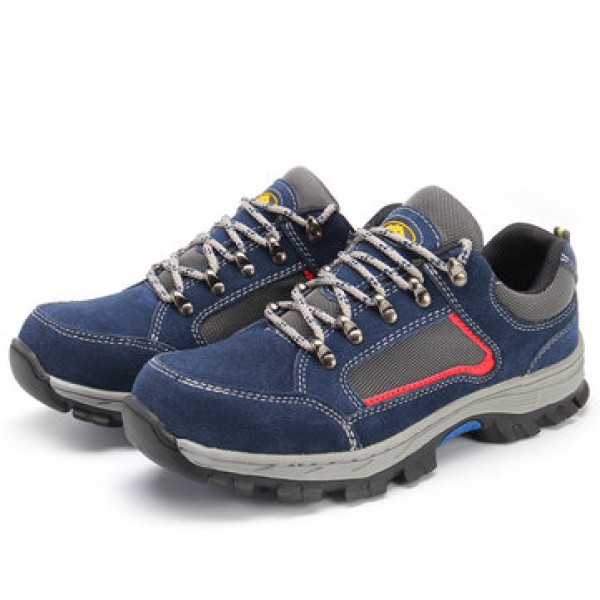 TENGOO Men Safety Shoes Work Shoes Breathable Hiking Steel Toe Steel Sole Sneakers