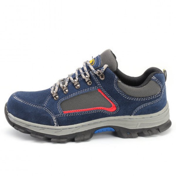 TENGOO Men Safety Shoes Work Shoes Breathable Hiking Steel Toe Steel Sole Sneakers