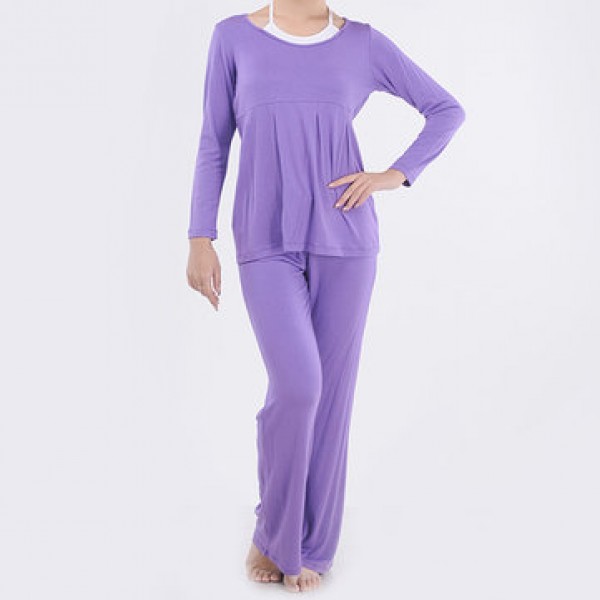 Plus Size Women Yoga Suits Sports Fitness Yoga Clothing Set Modal Bunched Stitching Sportswear