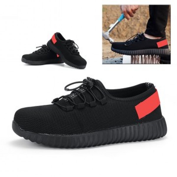 TENGOO Men Safety Shoes Work Shoes Waterproof Running Hiking Camping Shoes Non-Slip Soft
